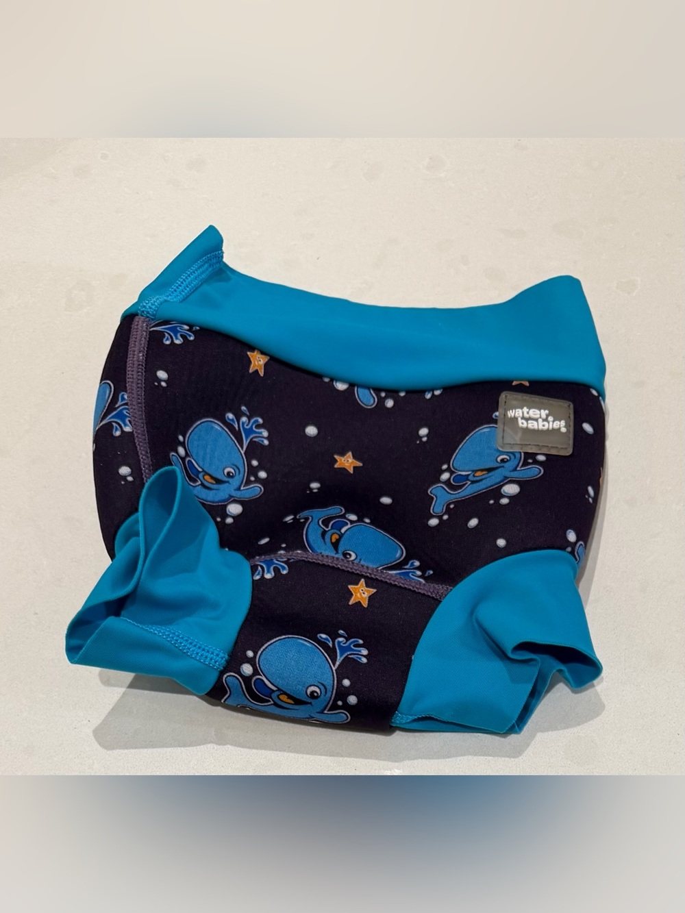 Water Babies 3-6m Blue Octopus Swim Diaper Cover